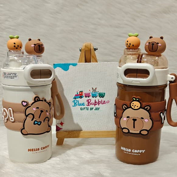 🦫 Capy Bara Character Bottle – Water Bottle