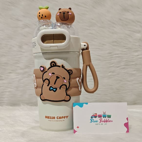 🦫 Capy Bara Character Bottle – Water Bottle