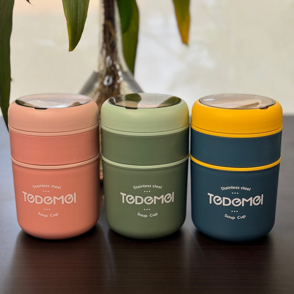 Big Tedemei - Double Bowl, Insulated Smart Bowl | Lunch Box
