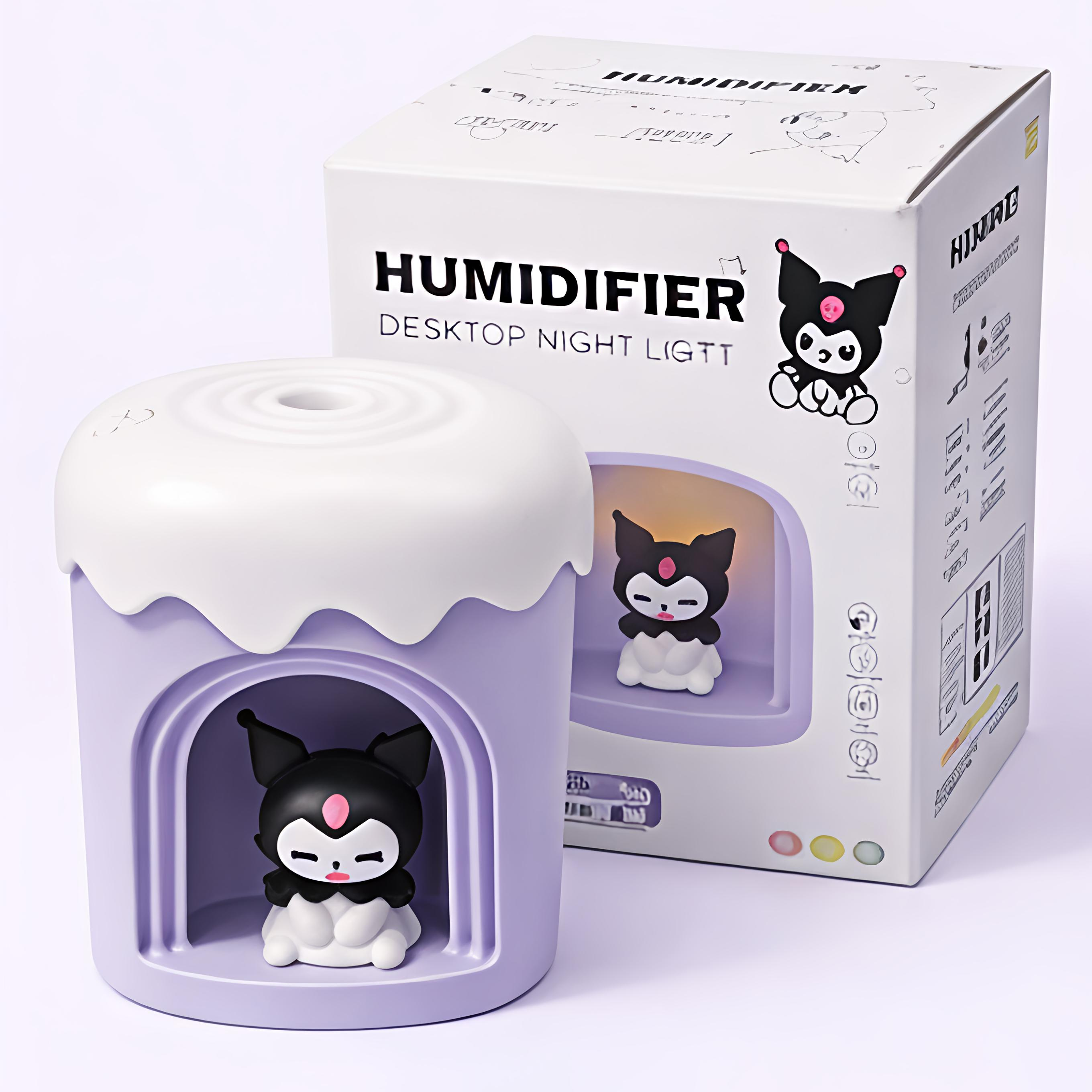 Cute Character USB Humidifier with Night Light for Kids – 300 ml Desktop Humidifier
