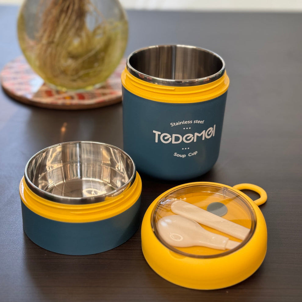 Big Tedemei - Double Bowl, Insulated Smart Bowl | Lunch Box