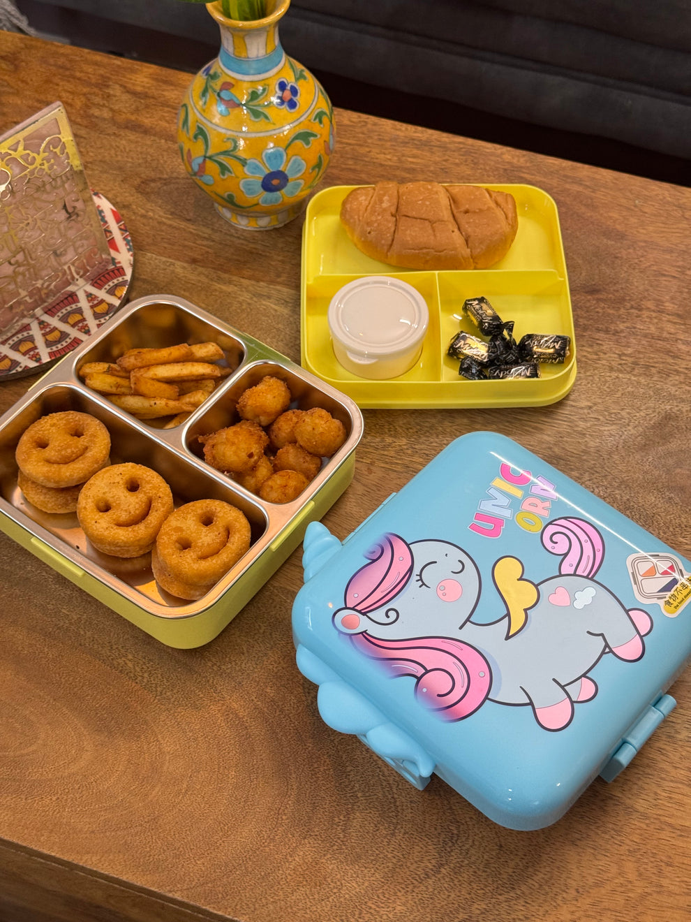 Kids Carnival Double Decker Stainless Steel Bento Box| Lunch Box