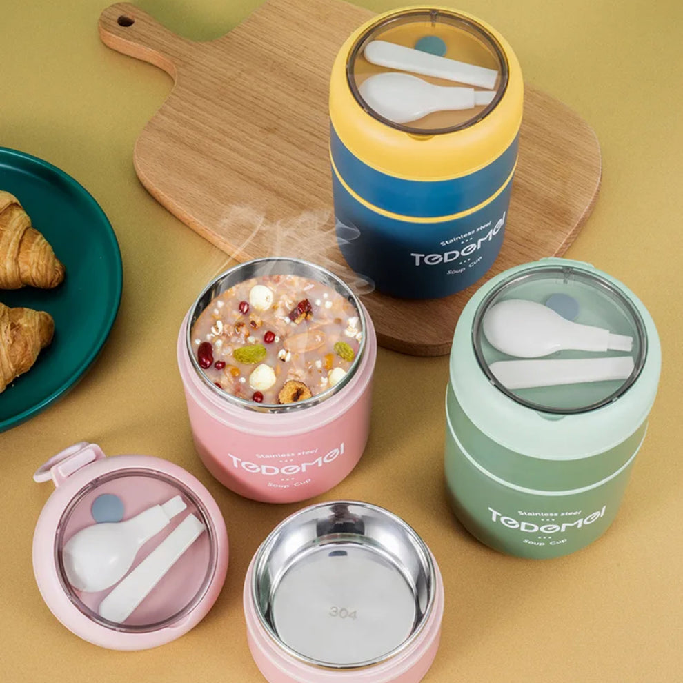 Big Tedemei - Double Bowl, Insulated Smart Bowl | Lunch Box