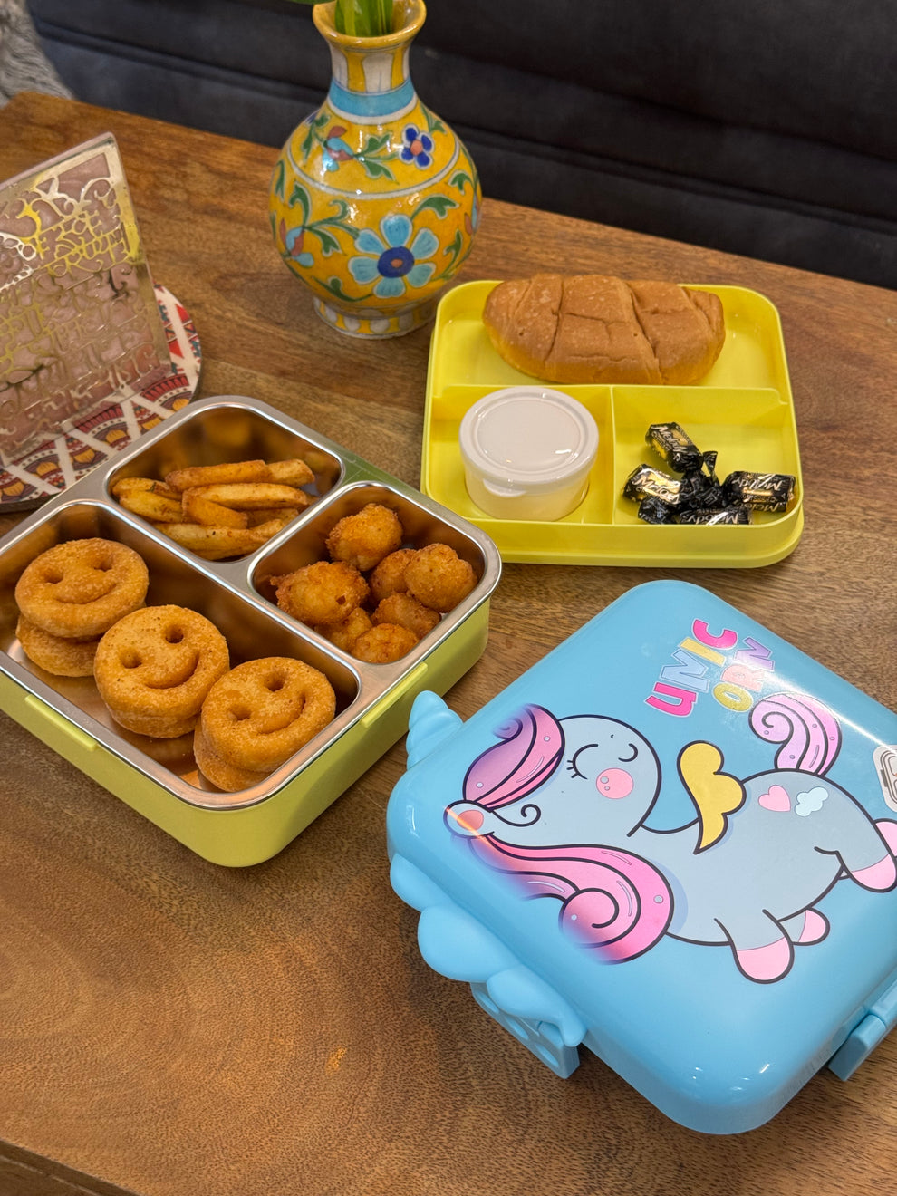 Kids Carnival Double Decker Stainless Steel Bento Box| Lunch Box
