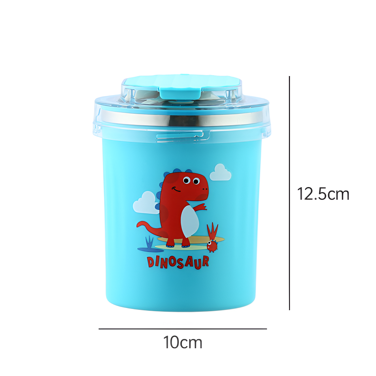 CuddleNest 530ml Stainless Steel Insulated Food Jar | Cartoon Soup Cup for Hot & Cold Meals | Kids School Tiffin | Travel Lunch Container
