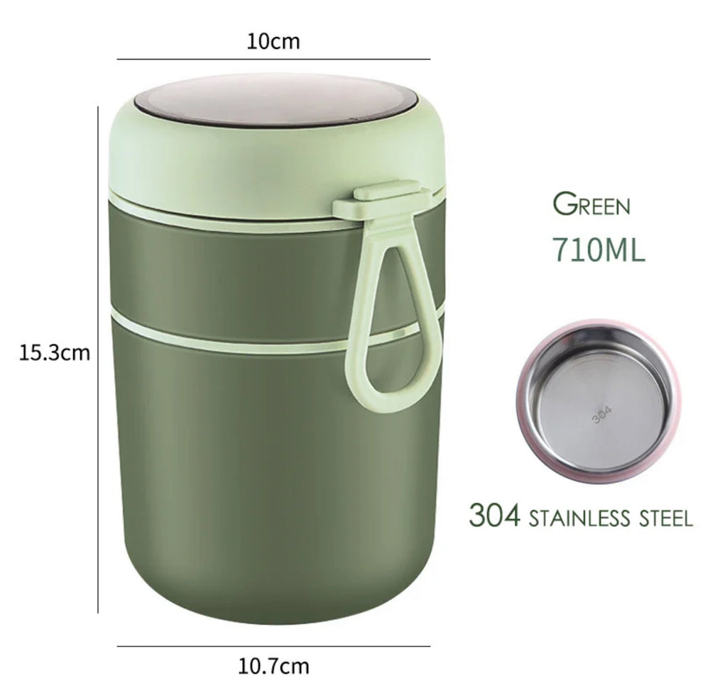 Big Tedemei - Double Bowl, Insulated Smart Bowl | Lunch Box